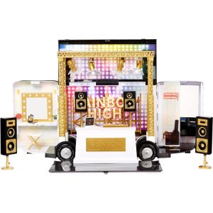 Rainbow High Rainbow Vision World Tour Bus &amp; Stage. 4-in-1 Light-Up Play Deluxe Toy Playset Including DJ Booth and Accessories for 360 Degrees Play, Great Gift for Kids 6-12 Years Old &amp; Collectors
